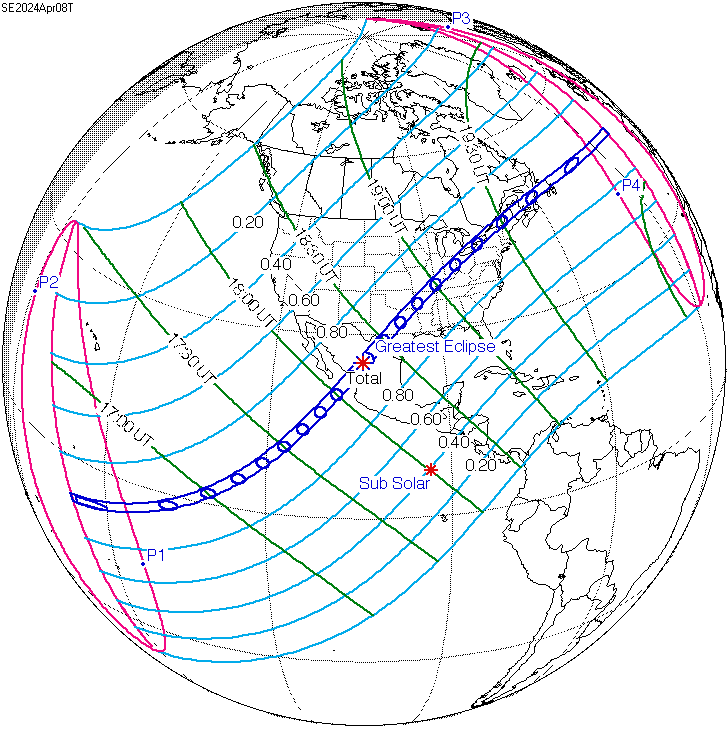 Eclipse Predictions by Fred Espenak, NASA's GSFC 