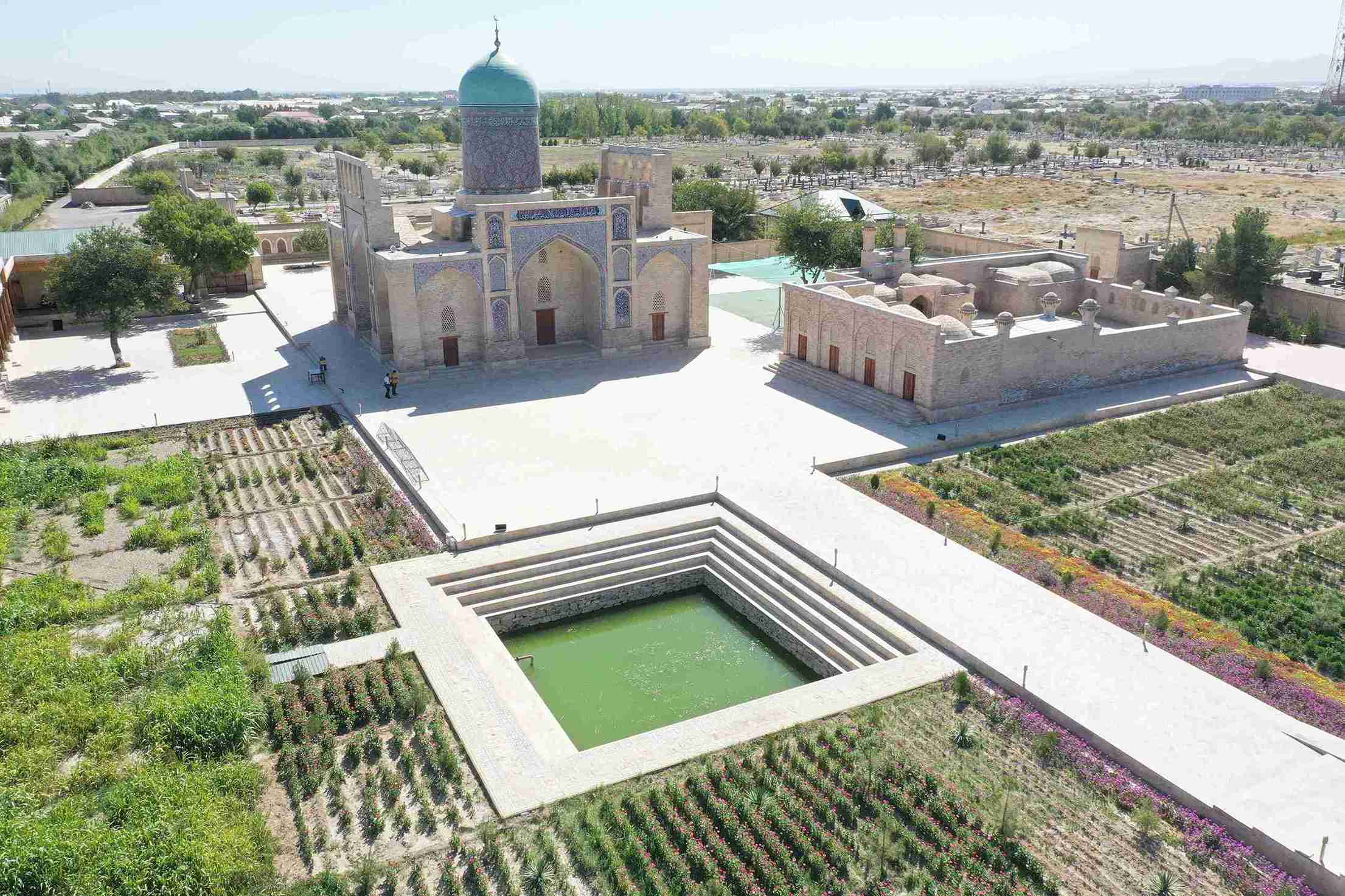 Kasim Sheikh Architectural Complex: Kasim Sheikh Khanaka and Ziaratkhona, view to northeast