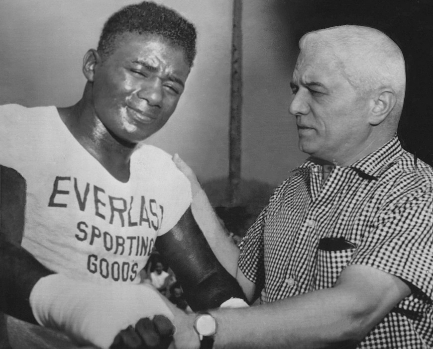 Cus D'Amato and Floyd Patterson in 1957