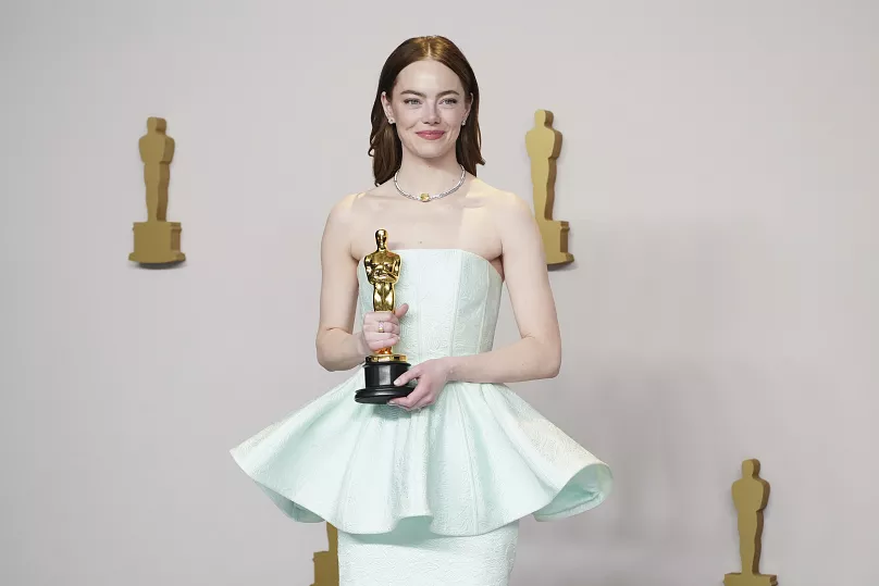 Emma Stone after her Oscar win